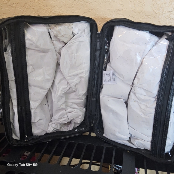 Betsey Johnson Black Quilted Star Cosmetic Bag - Picture 6 of 8